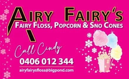 Airy Fairys - Fairy Floss, Popcorn, Sno Cones Airy Fairys - Fairy Floss, Popcorn, Sno Cones
